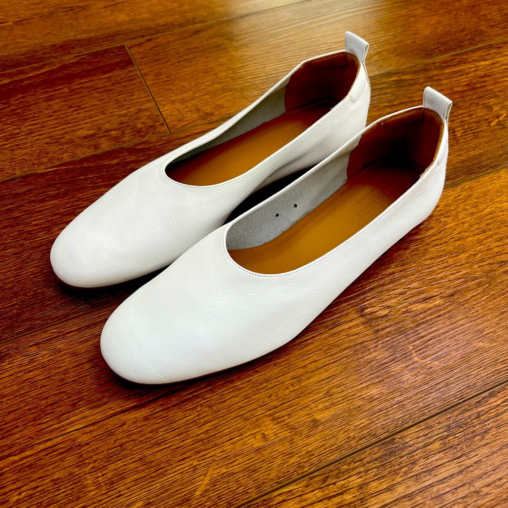 NEW Everlane The Italian Leather Day Glove White/10